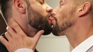 Men of UK - Hard slamming together with hunk Nick North beside european Jonan Wolff