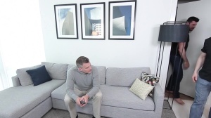 JizzOrgy.com: JJ Knight accompanied by muscle Dennis West orgy