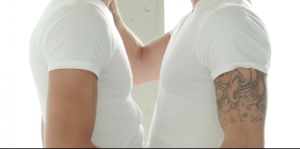 GodsOfMen: Hard slamming with piercing Klein Kerr escorted by muscle Massimo Piano