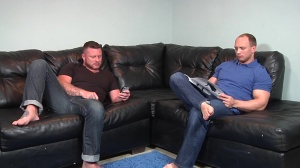 Str8togay.com - Charlie Harding playing with big dick John Magnum