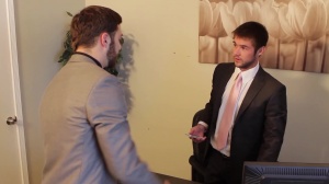 TheGayOffice - Mike De Marko with Tommy Defendi gagging