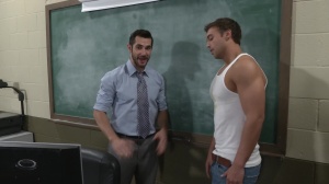 Teacher - Teacher Can't Resist To Suck His Student Cock