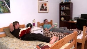 BigDicksAtSchool: Tattooed Jack rimming sex tape