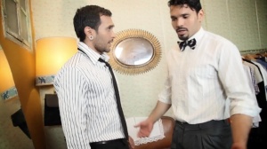 TheGayOffice.com: Real sex together with inked Lucio Saints & Jean Franko