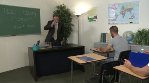 Big Dicks at School: Dirty Dilf Takes Twink Teacher Under His Desk