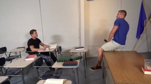 Men.com - Athletic Jocks Fucking in The Classroom