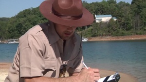 Str8toGay.com - Shaved muscled american cop Jack King wearing uniform gagging on the boat