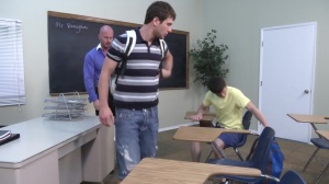 Big Dicks at School: Muscular Teacher Takes on Bully with a Blowjob