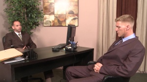 The Gay Office: Dirty Tattoos & Dress Socks Lead to Gay Sex