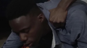 BlackMaleMe.com: Muscled Liam Cyber handjob