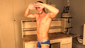 Bromo: College guy Logan Cruise have uncut cock