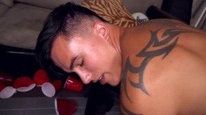 DickDorm: Tattooed Trevor Miller being pounded by Rico Mendiola