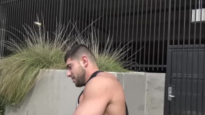 Str8Chaser.com - Trimmed Damien Stone & Paul Wagner doggy fucks in public