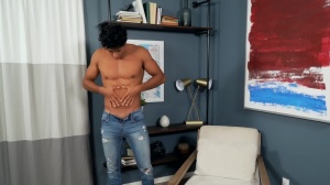 SeanCody: Hot Gay Mexican Model Stroking His Dick