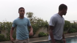 BlackMaleMe: Big-Dicked Brown-Haired Guy Meets His Match