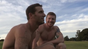 SeanCody.com: Jock David with hairy Peter bareback flip flop sex