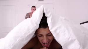 DrillMyHole: Hazel-eyed Theo hesitates tasting own cum