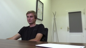 DirtyScout - Czech dude undressing in a shop
