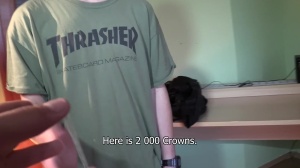 CzechHunter: Very slim Czech guy gay blowjob cum after interview