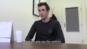 DirtyScout - Innocent straight boy receiving facial cum loads in office