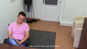 DirtyScout: POV Blowjob by Chubby Straight Amateur Dude