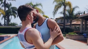 Sean Cody - Creampied outdoors along with tattooed muscle american young twink Riley