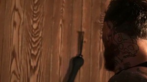 BROMO: Long hair Bo Sinn bareback pissing
