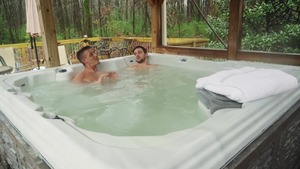 DrillMyHole.com: Blowjob cum outdoors next to piercing athletic american 18 yr old Collin Simpson