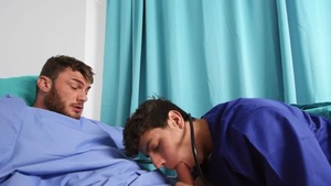 Str8ToGay - Nurse William Seed together with athletic Kaleb Stryker throat fucking
