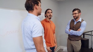 BigDicksAtSchool.com: Tim Hanes together with Damien Kyle threesome in the school