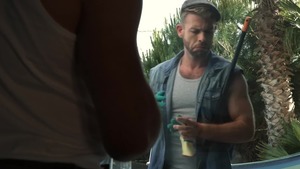 DrillMyHole - ANDY ONASSIS together with Gabriel Phoenix rimjob outdoors