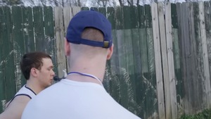 Big Dicks at School - Micky Jr & Brandon Evans spanking outdoors