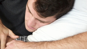 FamilyDick.com - Virgin hunk Brayden Wolf giving head for big dick on the couch
