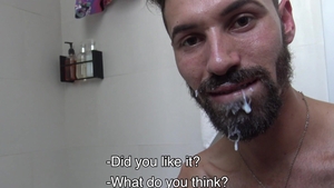 LatinLeche: Gay-For-Pay Stud Sucks Cock In Public