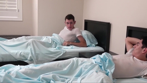 MissionaryBoys.com: Couple Elder Zachary really likes stroking wearing shorts