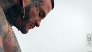 Bromo US: Twink Lev Gets His Perky Butt Tattooed By Tattoo Artist Fly