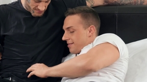 DrillMyHole: Muscle Bo Sinn giving head for Alex Mecum big dick