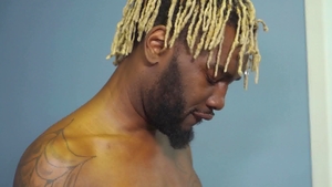 BROMO.com: Threesome Gay Scene with Hung Black Dicks