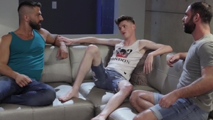 IconMale: Athletic Jake Nicola getting a facial indoor
