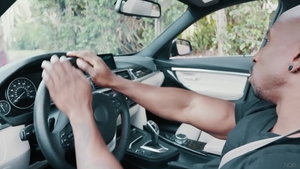 NoirMale - Shaved ebony hitchhiker Max Konnor & Skyy Knox rimjob in HD