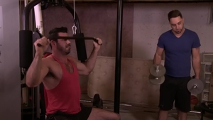 IconMale.com: Muscled Billy Santoro with Andrew Fitch reality blowjob cum