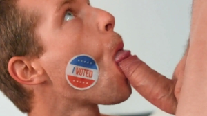 DrillMyHole: Voting Booth Shenanigans - Gay pleasures in a public place
