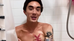 SeanCody: Tattooed Twink Cody Gets Spit On And Licks It Up