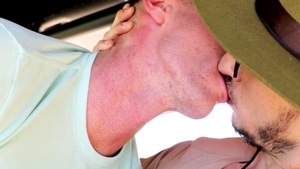 Next Door Raw: Caught nailed rough among piercing european blond haired Donte Thick outdoors HD