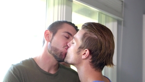 NextDoorRaw - Bareback sex with muscled brunette Dante Colle accompanied by Charlie Pattinson