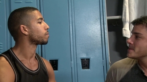 PrideStudios: Long haired and athletic Mike Maverick receiving facial cum loads
