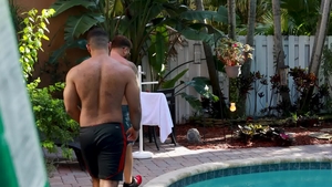 BearBack: Sucking Cock in a Storm Preparations Break