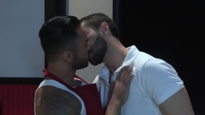 RagingStallion: Lucas' Uncut Fat Cock Takes Center Stage