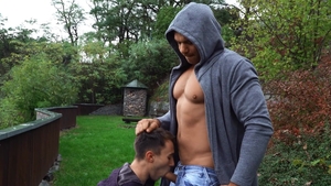Bromo: Gay Dee playing with big dick Ricky
