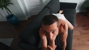 BROMO - Tattooed Benjamin Blue and Bo Sinn footjob sex scene